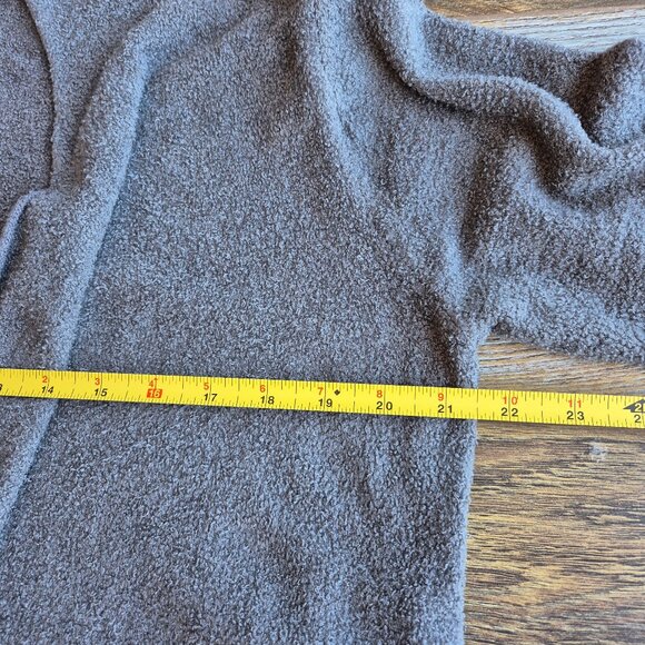 Barefoot Dreams Bamboo Chic Lite Knit Drap Wrap Open Cardigan Dark Grey Sz.L/XL - Picture 12 of 13